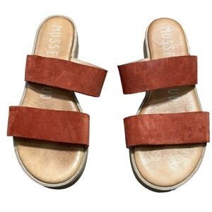 Musse & Cloud Slip On Sandals Burnt Orange Size 40 or 9.5 US